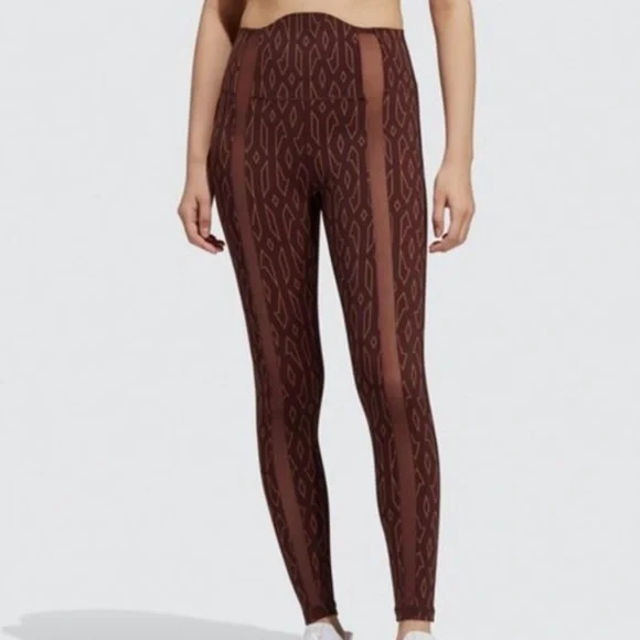 Adidas x Ivy Park Monogram Sheer Panel Tights